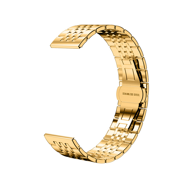 Siete cuentas nueva correa de reloj de acero inoxidable para Huawei GT3 Samsung Apple reloj correa de metal