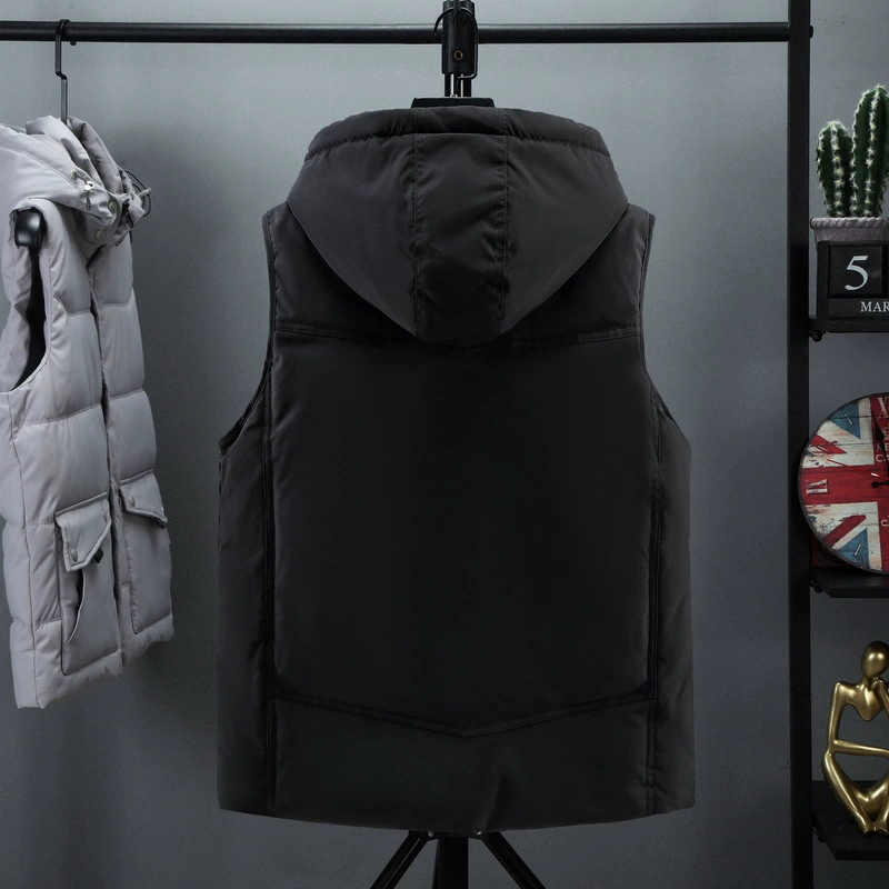 Осенне-зимний мужской жилет больших размеров, ожирение плюс удобрения плюс свободный утолщенный хлопковый жилет дополнительных размеров, 300 кг, внешняя торговля