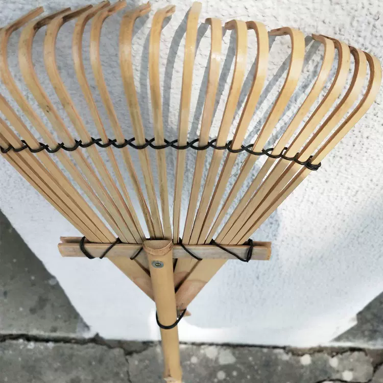 安吉厂家竹熊手小20指竹耙 户外园艺农用耙子 出口日本台湾等地区