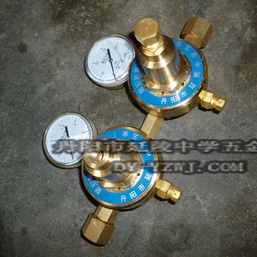 DQJ-11减压阀 氮气管道气体减压器 双级双表减压阀调节器厂家