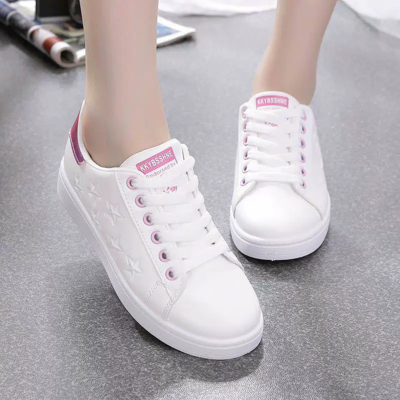Tide, white shoes, footwear, sneakers for leisure flat, 2023, trend of season, Korean style