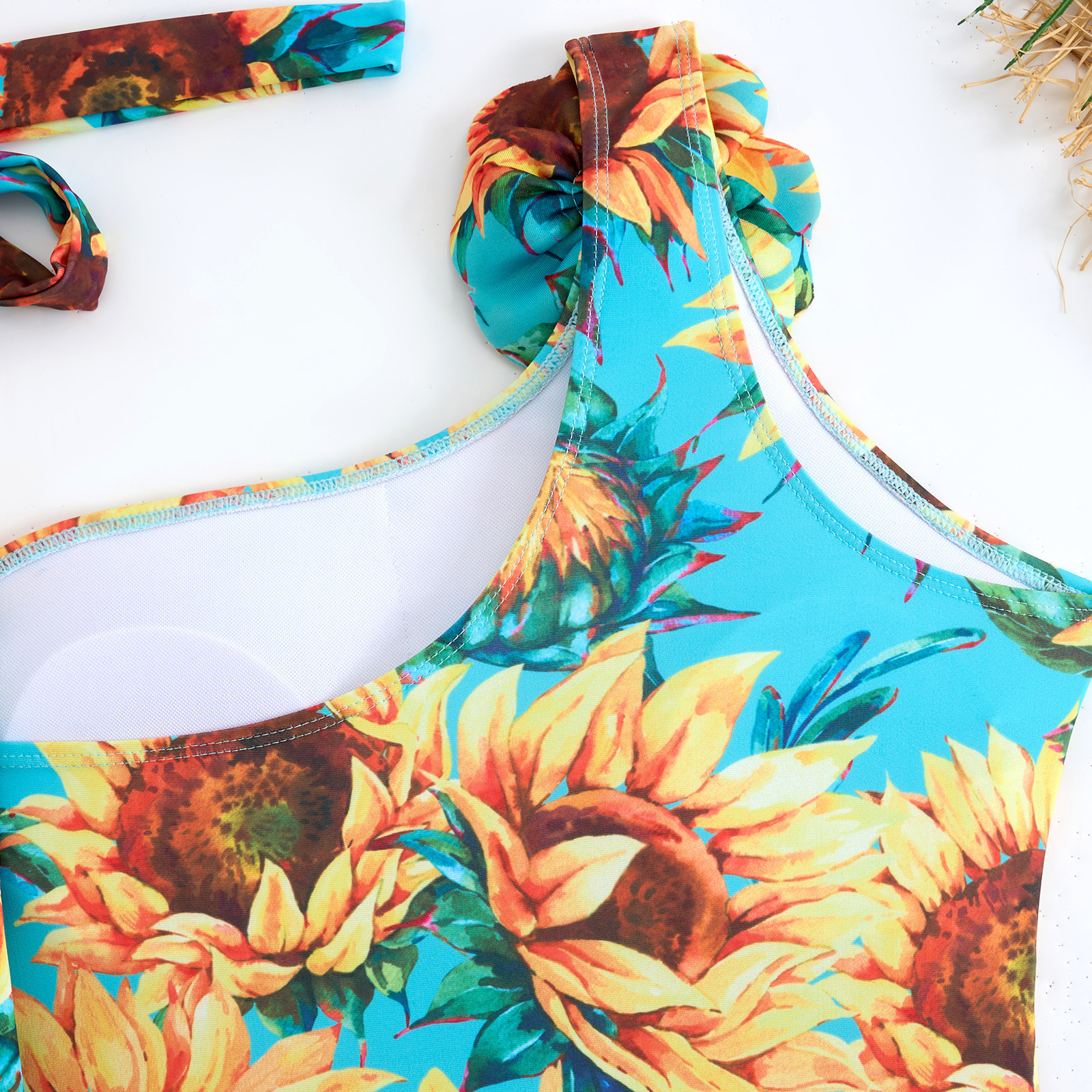 Modisches Damen Bikini Set Mit Blumenmuster Und Rock_voghion.com