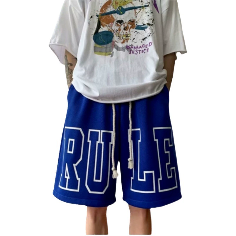 2023 Новое поступление баскетбольные шорты мужские спортивные тренировочные повседневные брюки Свободные хлопчатобумажные вязаные брюки на шнуровке