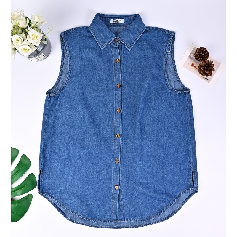 T30 Is a Hit! New Spring and Summer Denim Vest, Autumn Korean Retro Hong Kong Style Inner Denim Vest