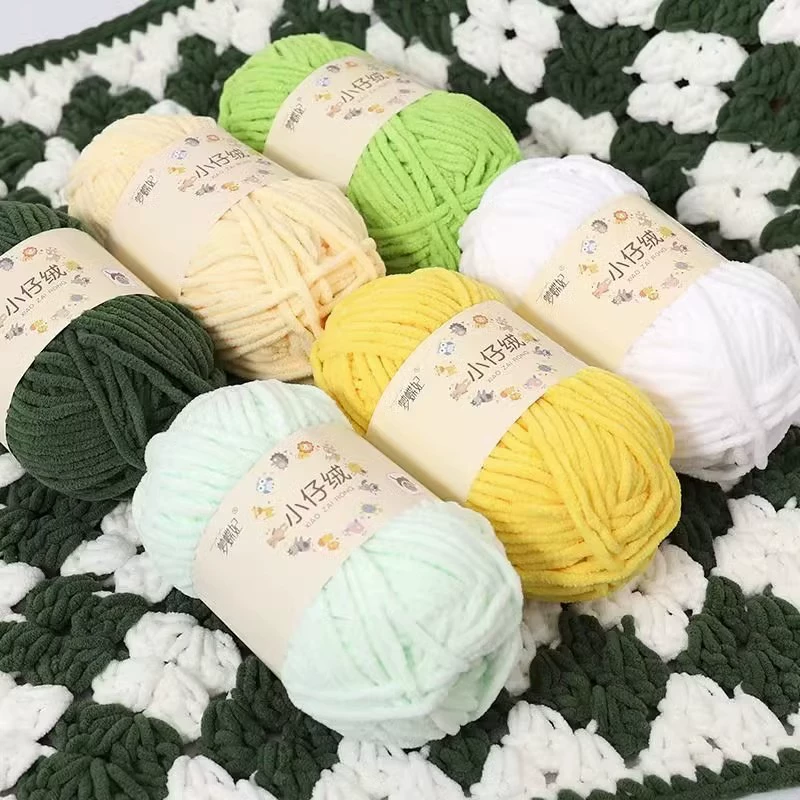 Детские вязаные крючком нити — вручную сотканные skeins, разноцветные варианты, ~31 м за моток, 0.05 кг