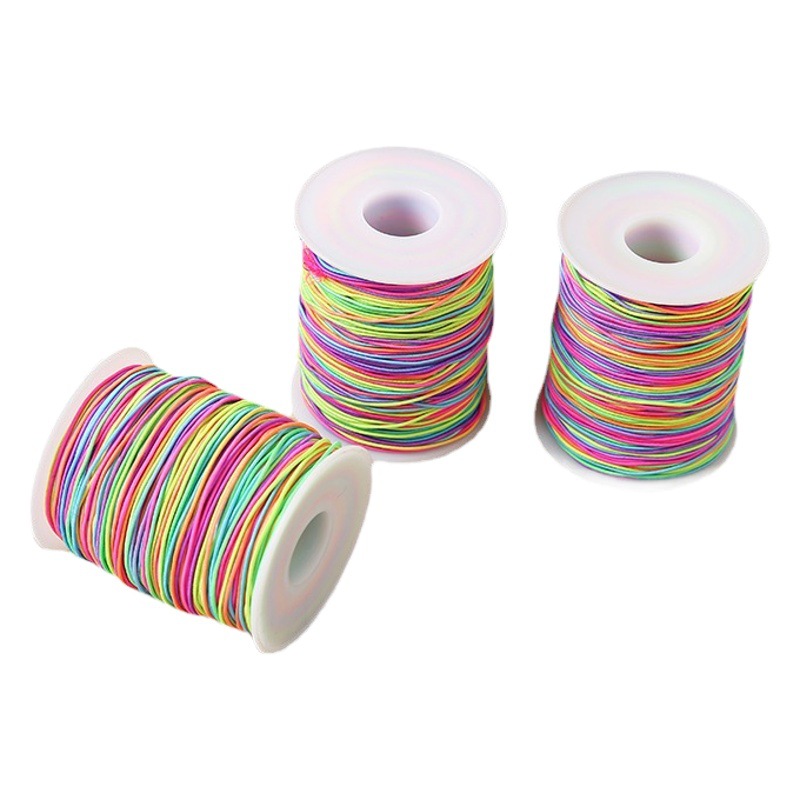 Fábrica DIY joyería línea elástica colorido núcleo elástico cuerda artesanía colorido Buda cuentas línea al por mayor