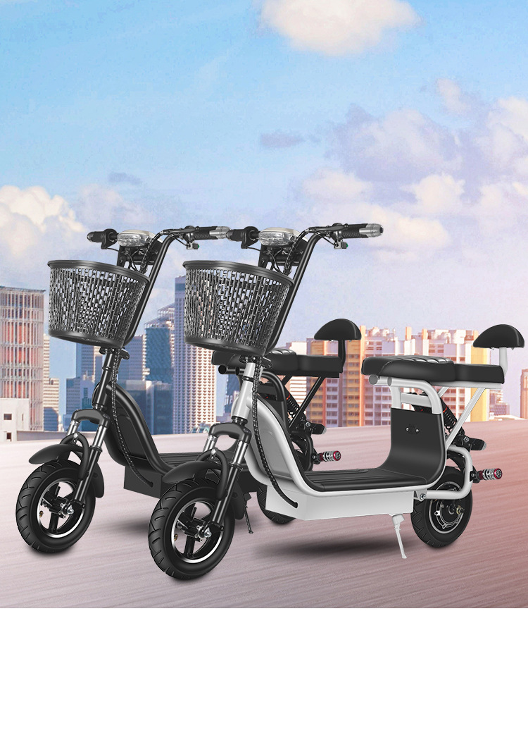 Little Harley Two-Wheel Foldableing Mini Electric Scooter Lithium Battery Bicycle Battery Car Can Take People to Pick up and Drop Off Wholesale