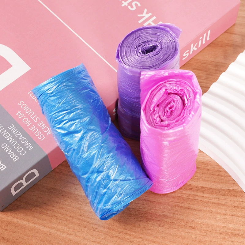 Drawstring garbage bags, reinforced thick plastic rolls, 15 pcs per roll or 2‑roll mixed set