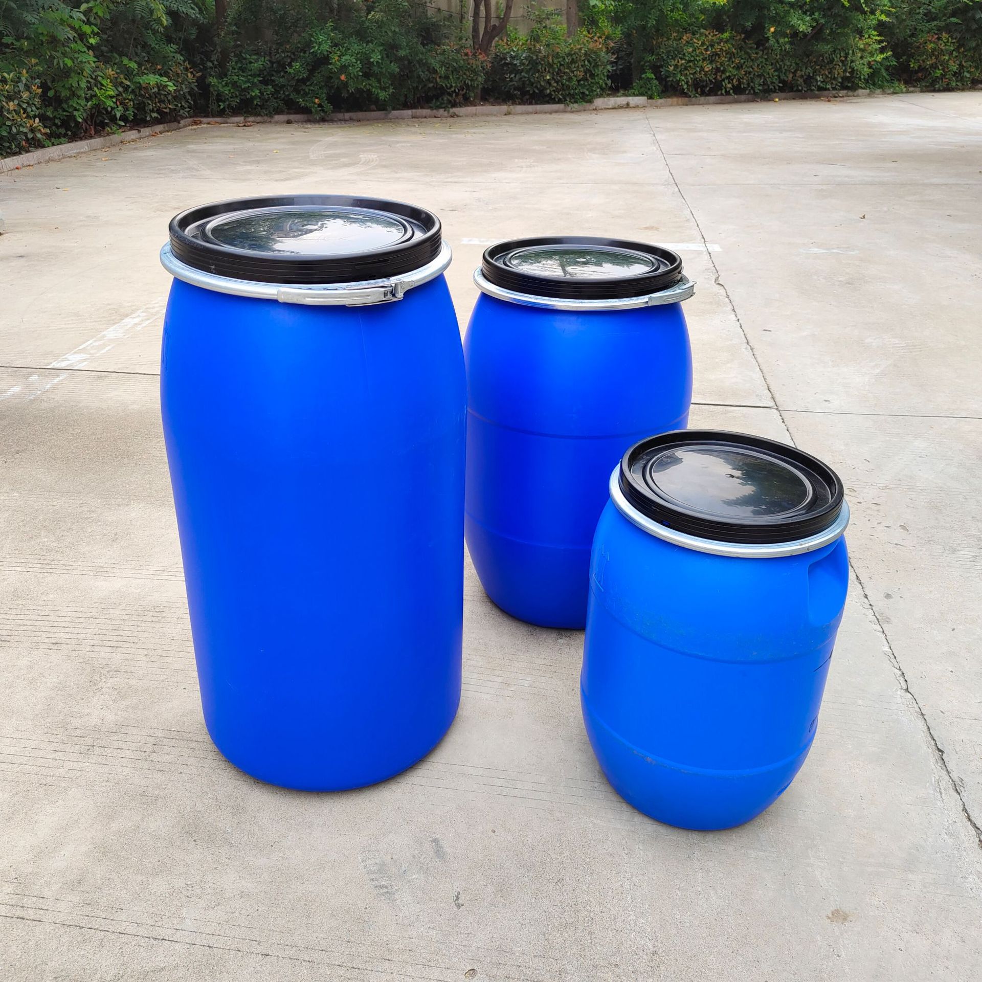 法兰桶铁箍桶60L125L160L卡子桶化工桶运输桶铁圈桶卡口桶消防桶