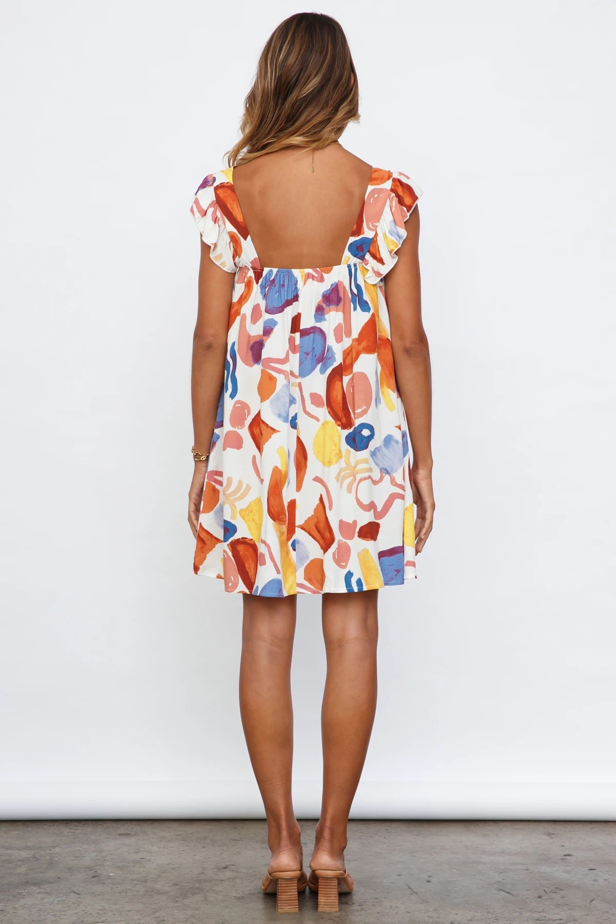 summer new printed sexy backless dress  NSYD49501