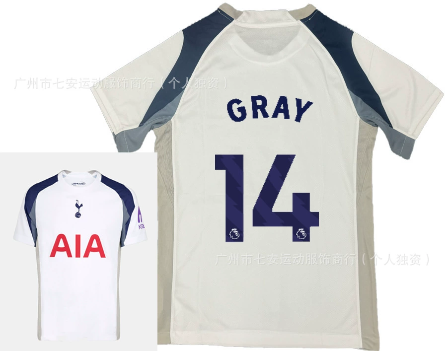 Версия футбольной формы 25-26 Тайланд Tottenham Son Heung-min Barcelona Yamal Manchester City Haaland Marseille home and away jersey