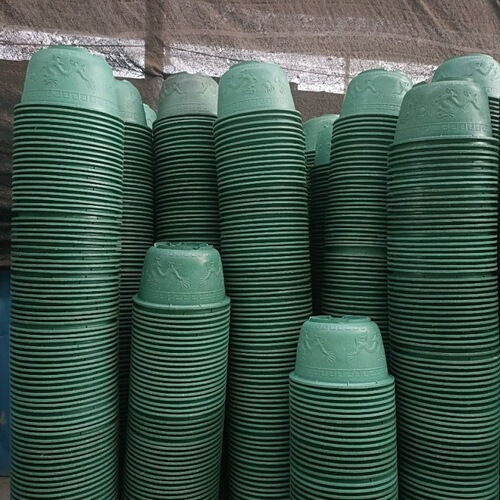 Dragon cylinder basin plastic round flower pot extra large large size courtyard planting tree cylinder plastic pot thickened iron flower pot floor-standing Amazon