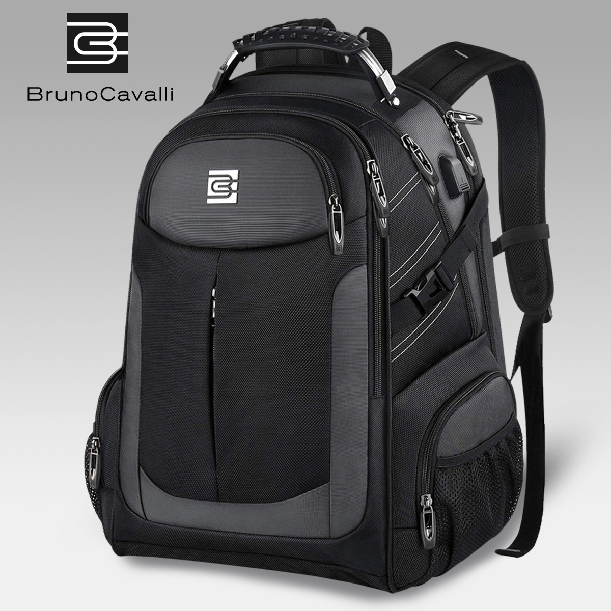 High-End Backpack, Men's Large-Capacity Business Travel Bag, Multi-Functional Laptop Bag, Women's School Bag