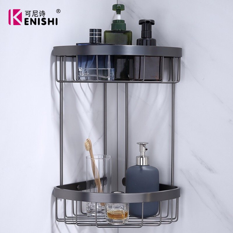 Stainless Steel Double-Layer Shelf Rack