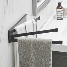 日式厨房冰箱贴磁吸抹布架360度旋转壁折叠晾放毛巾洗碗布沥水架