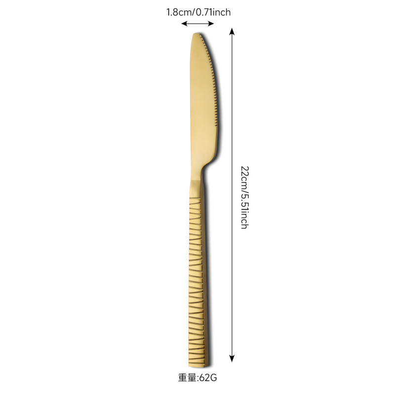 Creativo romano acero inoxidable cubiertos occidentales cuchillo de filete cuchillo de tenedor cucharas refrescos set de titanio cucharas europeas