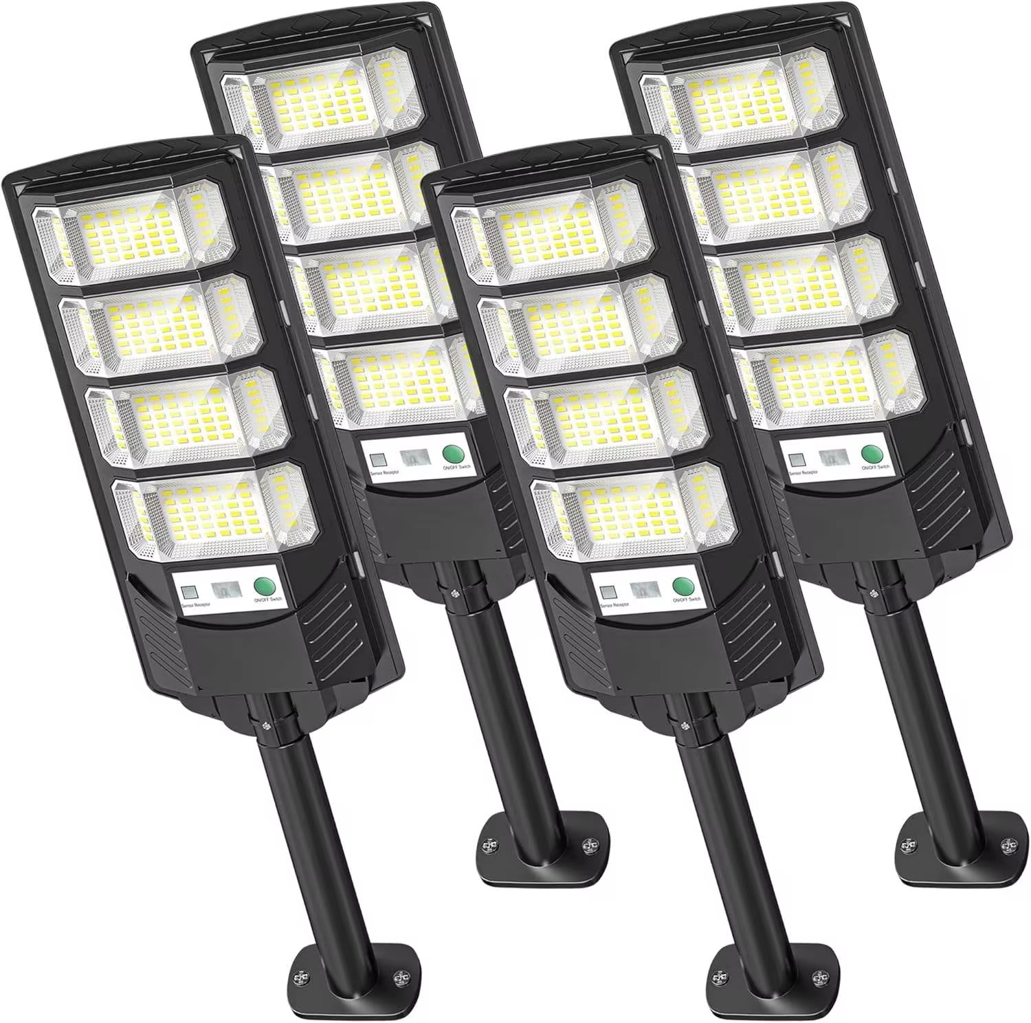 Lámpara Solar de Calle con Sensor para Exteriores, Inducción Humana, IP67, para Jardín y Patio
