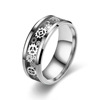 Fashionable ring with gears, 2023, European style, punk style