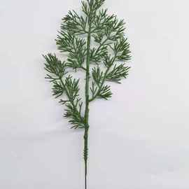单支铁线松针松树枝 仿真植物配件圣诞树插花工艺造景装饰品松枝
