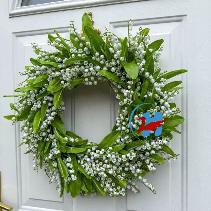 纵鸿仿真铃兰塑料花单支铃兰花小清新手感风铃花装饰假花跨境