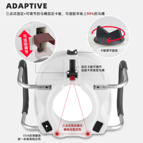 HEPO Haobu toilet height increaser for the elderly, pregnant women, toilet seat height increaser, rehabilitation care toilet heightening pad