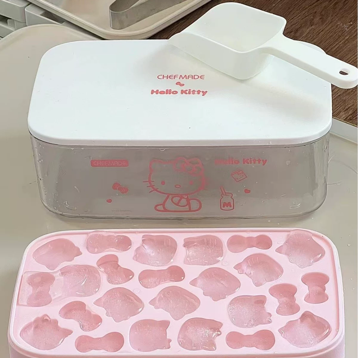 Sanrio, hello kitty, ice cubes, silicone mold, set, 4 piece set