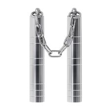 不锈钢伸缩双节棍双截棍收缩实战棍防身两节便携式袖珍