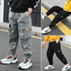 Children's clothing 2021 new pattern children leisure time trousers Korean Edition CUHK handsome Boy pocket Western style Overalls