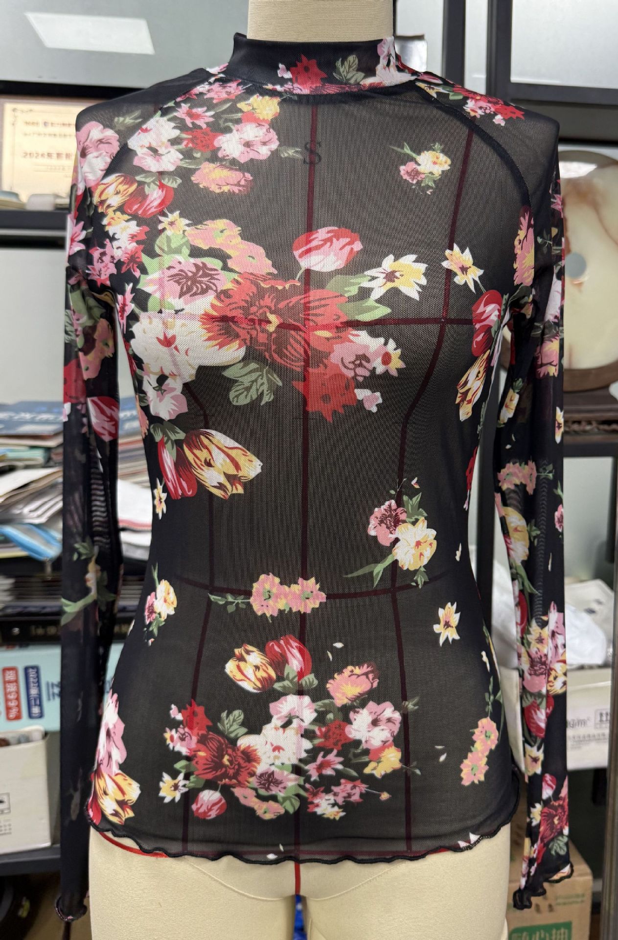 아마존의 단층 핫 메쉬 바닥 셔츠 ~실사 및 재고 있음~