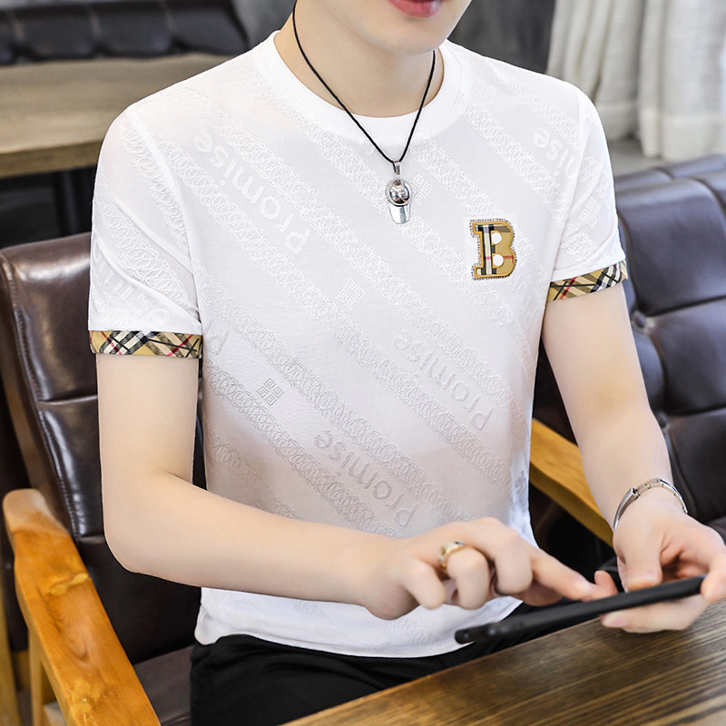 2023 Adidas 89025 Fashionable Ice Silk Jacquard Rhinestone T-shirt [Document 2.12]