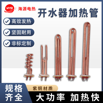 供應紫銅發熱管加熱管 開水器電熱管 熱水器加熱管 6KW/9KW/12KW