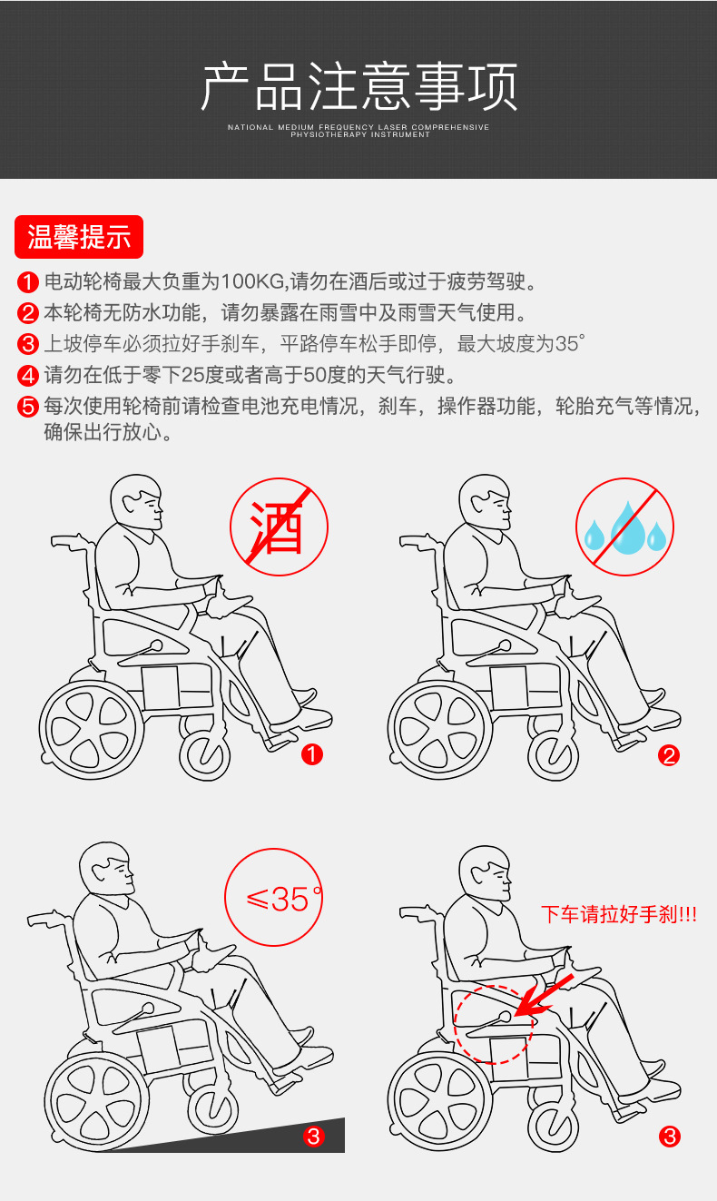 Electric Wheelchair, Reclining, Foldable, Lightweight, Intelligent, Fully Automatic, Long-Life, Four-Wheel Scooter for the Elderly and Disabled