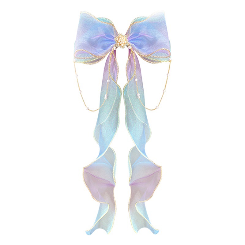 Corea del Sur los niños horquilla trenzada malla de pelo arco copo de nieve chica cinta alargada bebé horquilla accesorios para el cabello al por mayor