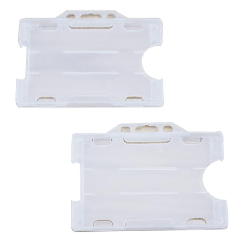 Manufacturers custom-made in stock PP plastic card set hard badge protective case bank card double-sided frosted card set logo