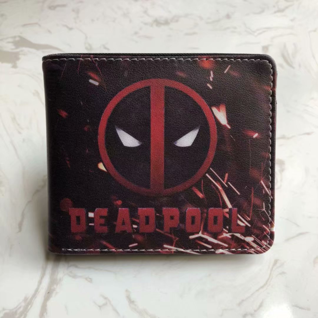 Deadpool deadpool cartera corta Marvel Avengers superhéroe pu cambio cartera