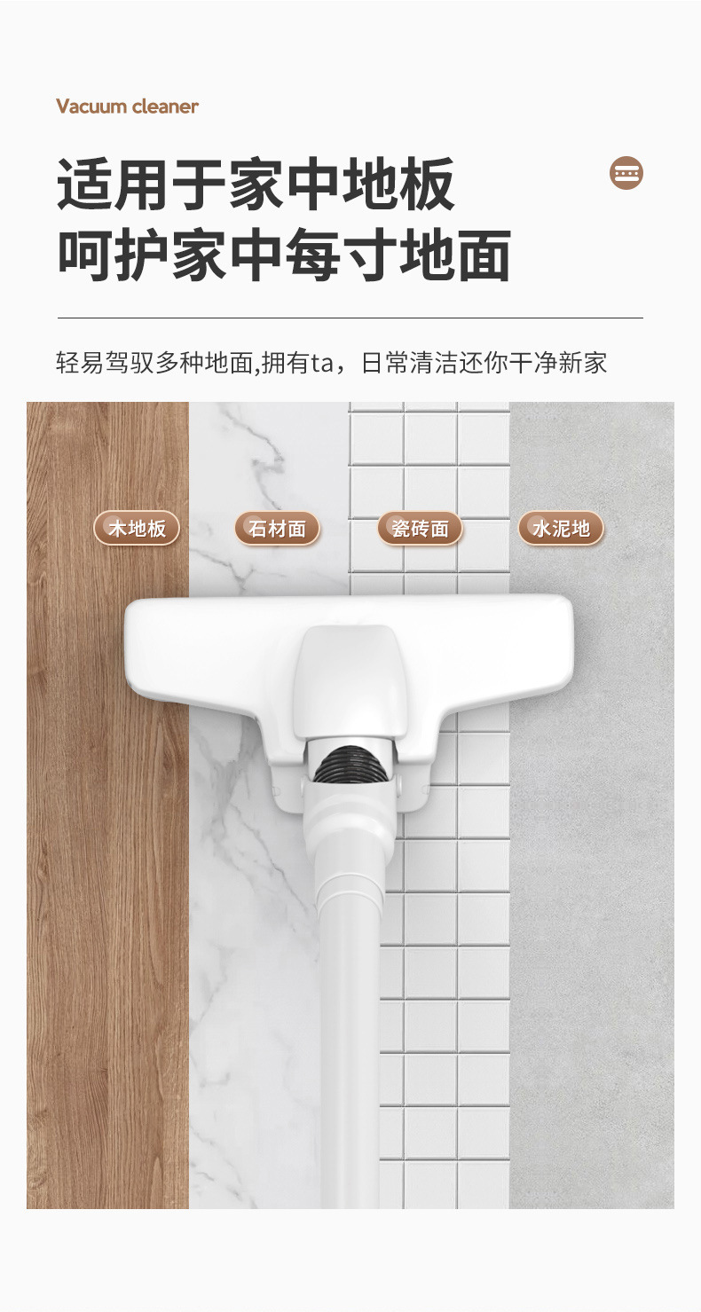 Wireless Charging Vacuum Cleaner, Portable Handheld Vacuum Cleaner for Home and Car Use, Strong Suction, High-Power Vacuum Cleaner, Cross-Border