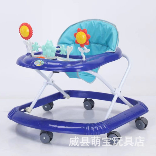 Walker 2023 new anti-o-leg baby three-in-one baby foot car foldable anti-rollover learning walking