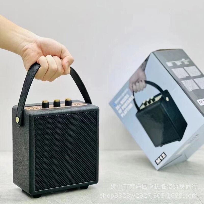 クロスボーダーM13 Bluetoothスピーカー ポータブル レトロ ハンドヘルド アウトドア ワイヤレス 重低音 小型スピーカー M12 サブウーファー|undefined