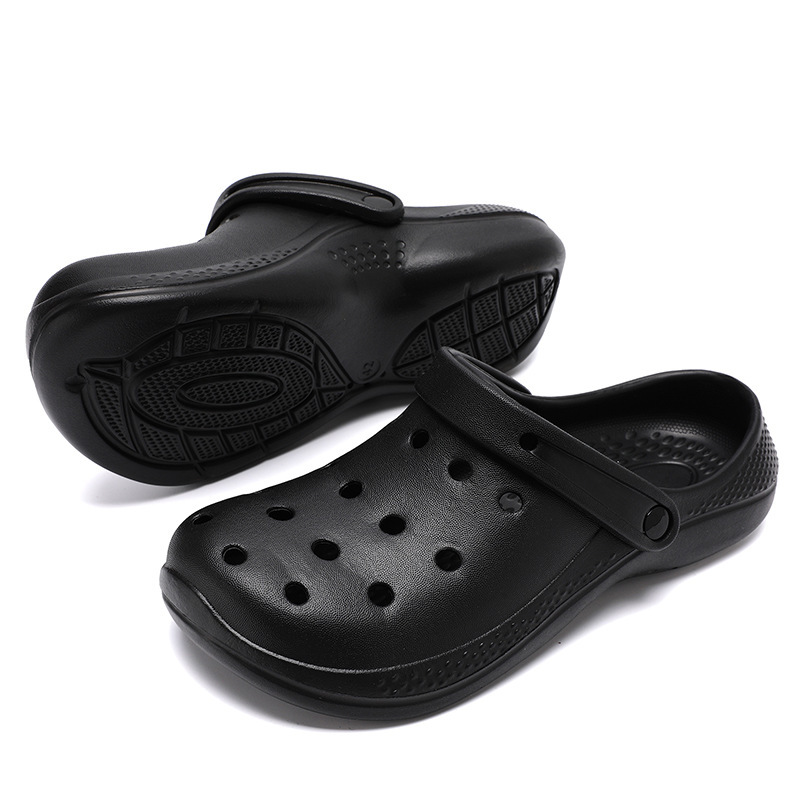 2024 verano transfronterizo explosión EVA pareja agujero zapatos sandálias de playa zapatillas frías (dos yardas más pequeñas)