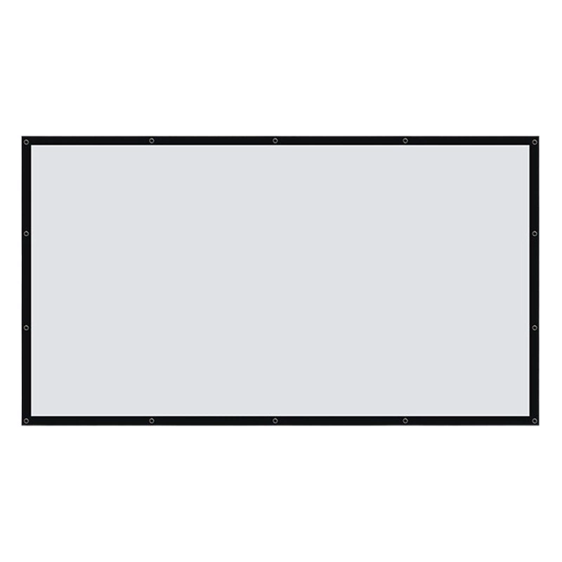 Проекционный занавес Простая портативная складная полиэфирная мягкая занавеска без перфорации настенная наружная пленка антиблистная занавеска