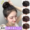 Wig Flaxen Hair True hair Ball Hair Circle fluffy Lazy man lovely Bud Fabin Baotou Independent