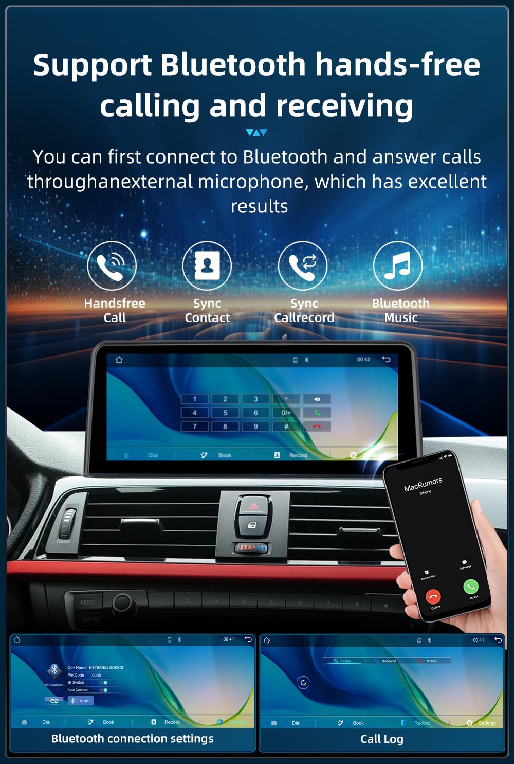 Suitable for Bmw 3 Series 4 Series F30 F31 F34 Car Central Control Large Screen Navigation Carplay Player