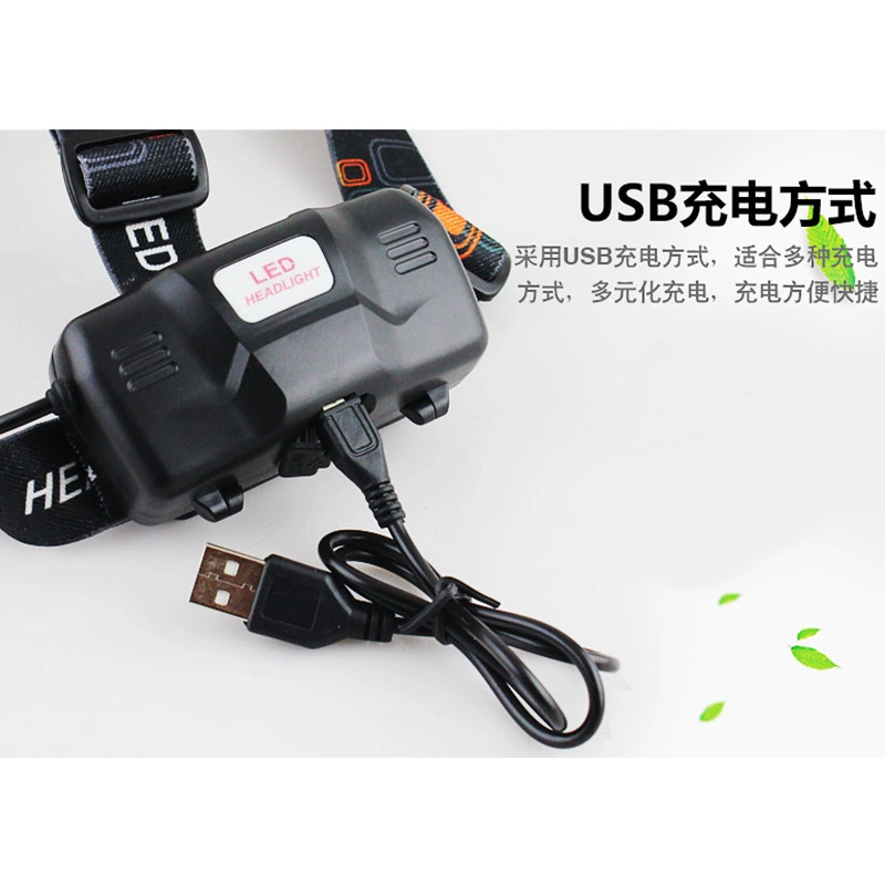 Смарт-индукционная передняя фара USB-подзарядка на улице водонепроницаемая увеличение дистанционного съёмки фонарь L2 крепкий лысый фонарь