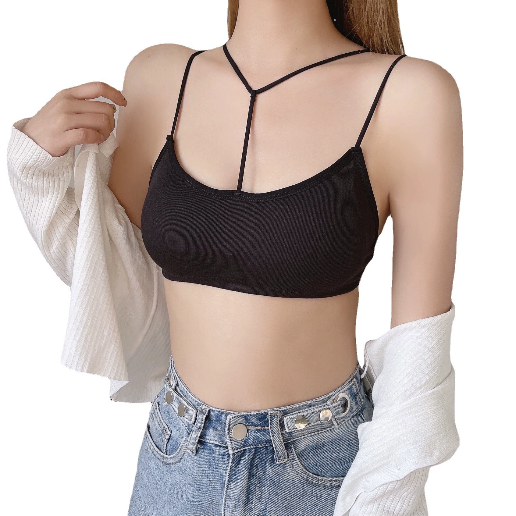 Underwear, wireless bra, sports sexy tube top for elementary school students, beautiful back