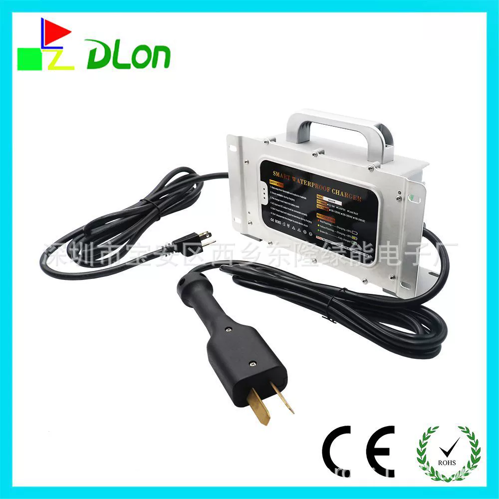43,8V15A большой восьмиугольный тележка для гольфа Corowfoot, водонепроницаемое свинцово-кислотное зарядное устройство IP67, стандарт США, 110 В