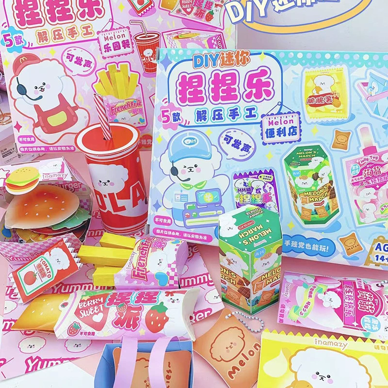 Small slime, set, handmade, anti-stress, 8 pieces