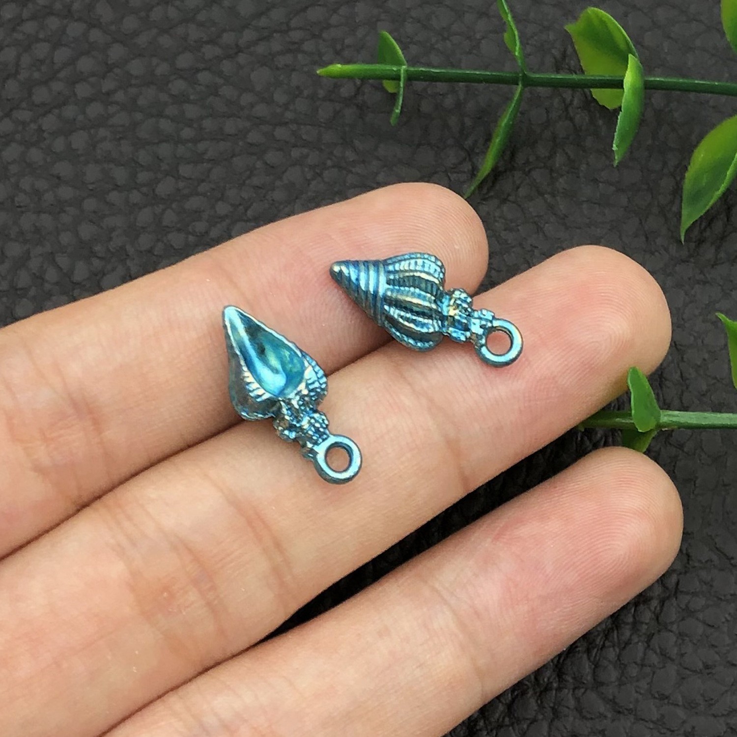 1 gota de aceite azul concha marina-1.71g9x19-8602