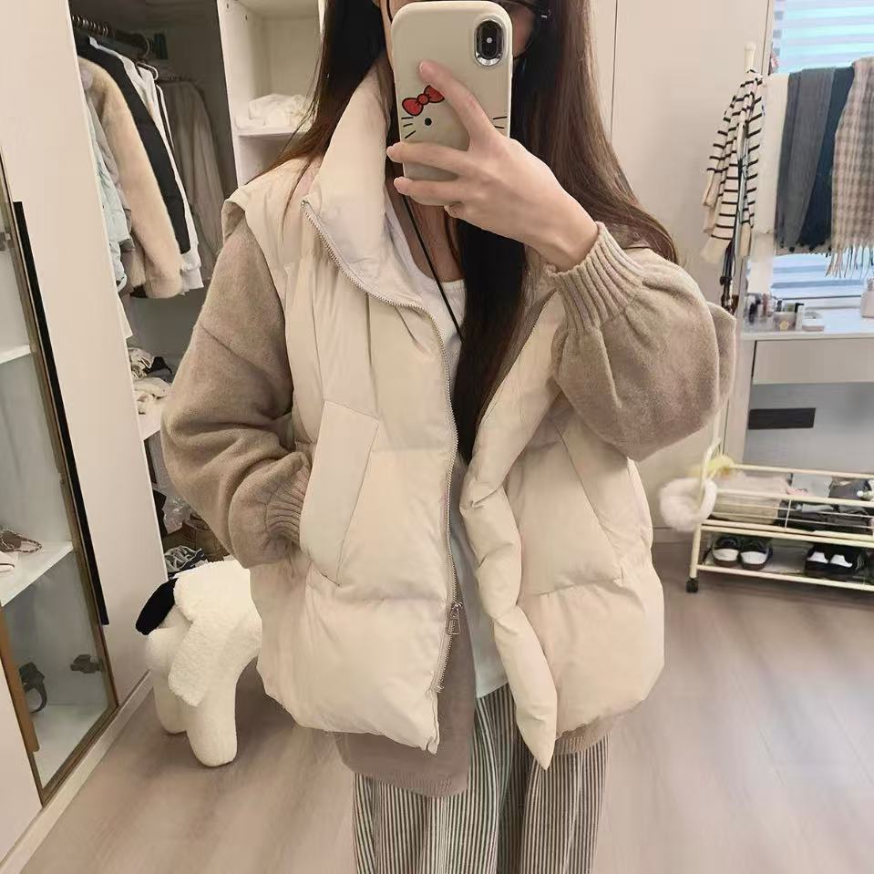 2025秋冬韩版羽绒棉服马甲棉衣宽松保暖百搭情侣外套默认项其他