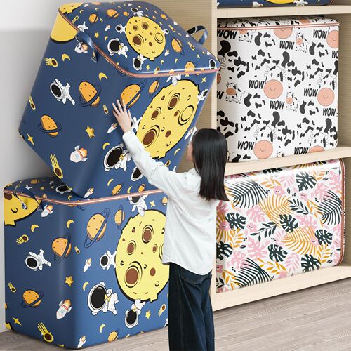Quilt Storage Bag Clothes Moving Box Big Mac Large Fabric Clothes Household Organizing Packing Moving Bag