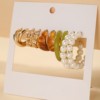 Retro earrings, set from pearl, European style, wholesale